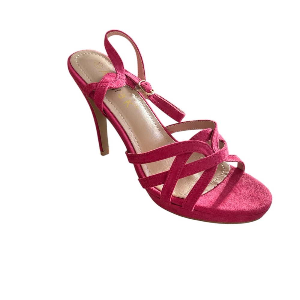 Allegra k sling back crisscross, stiletto heels, hot pink color - Picture 3 of 3